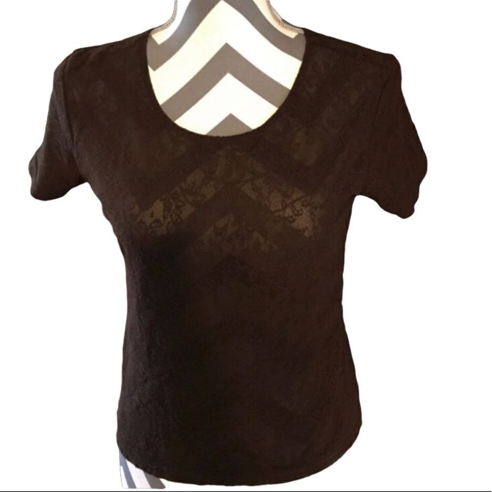 Gap Brown Short Sleeved Top Small